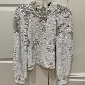 Zara sequin top